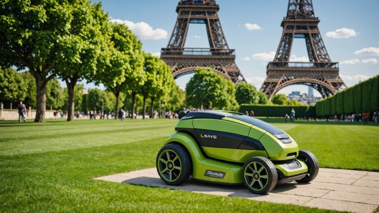Paris Installs Commercial Robotic Mowers Alongside Eiffel Tower Walkways